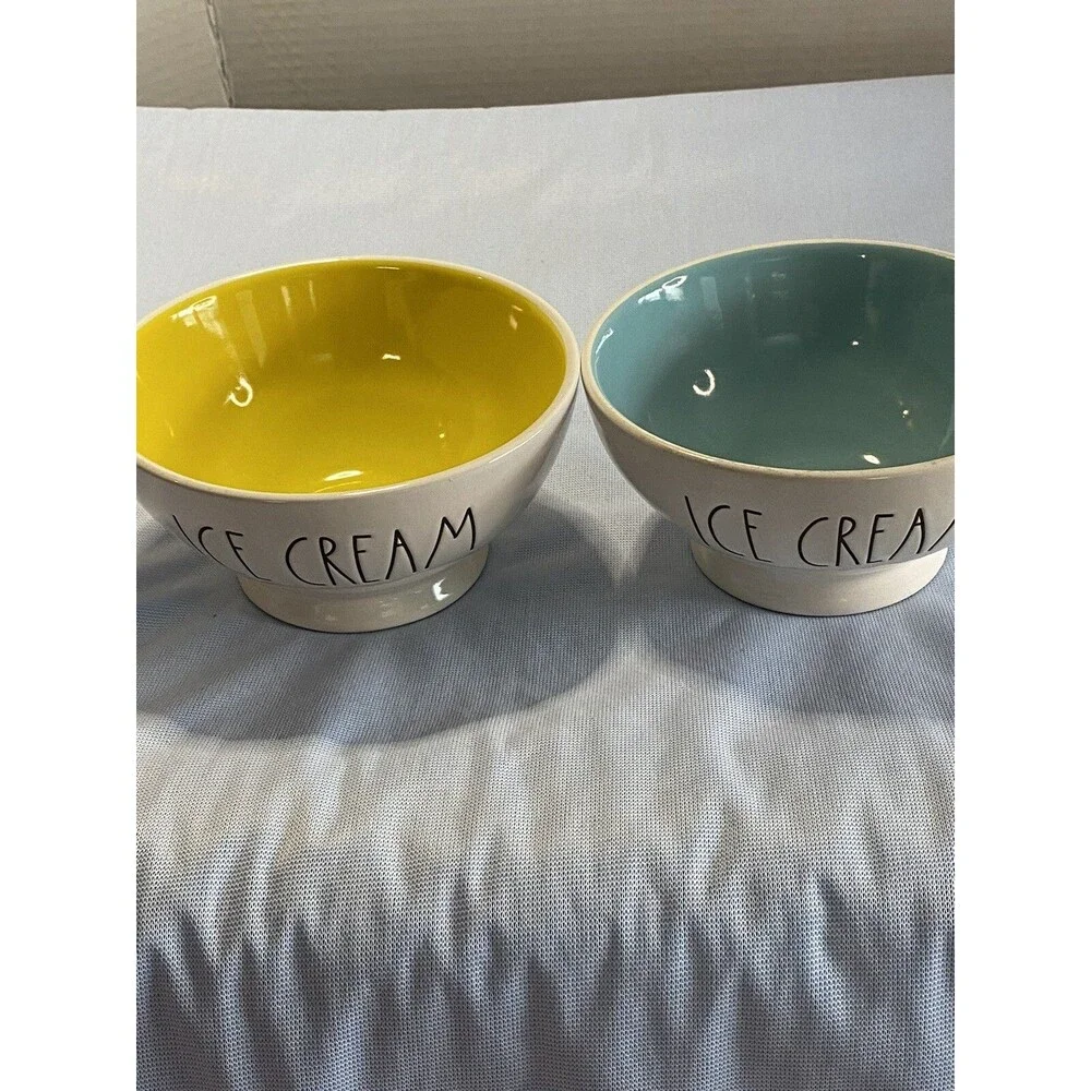 2 Rae Dunn by Magenta Artisan Collection Ceramic Bowls  